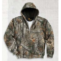 Men's Midweight Camo Hooded Zip-Front Sweatshirt